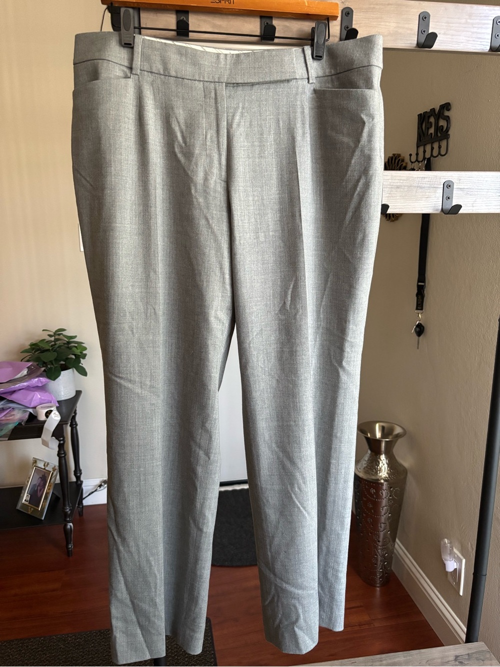 Talbots women’s Light Gray Dress Pants - Slim Straight